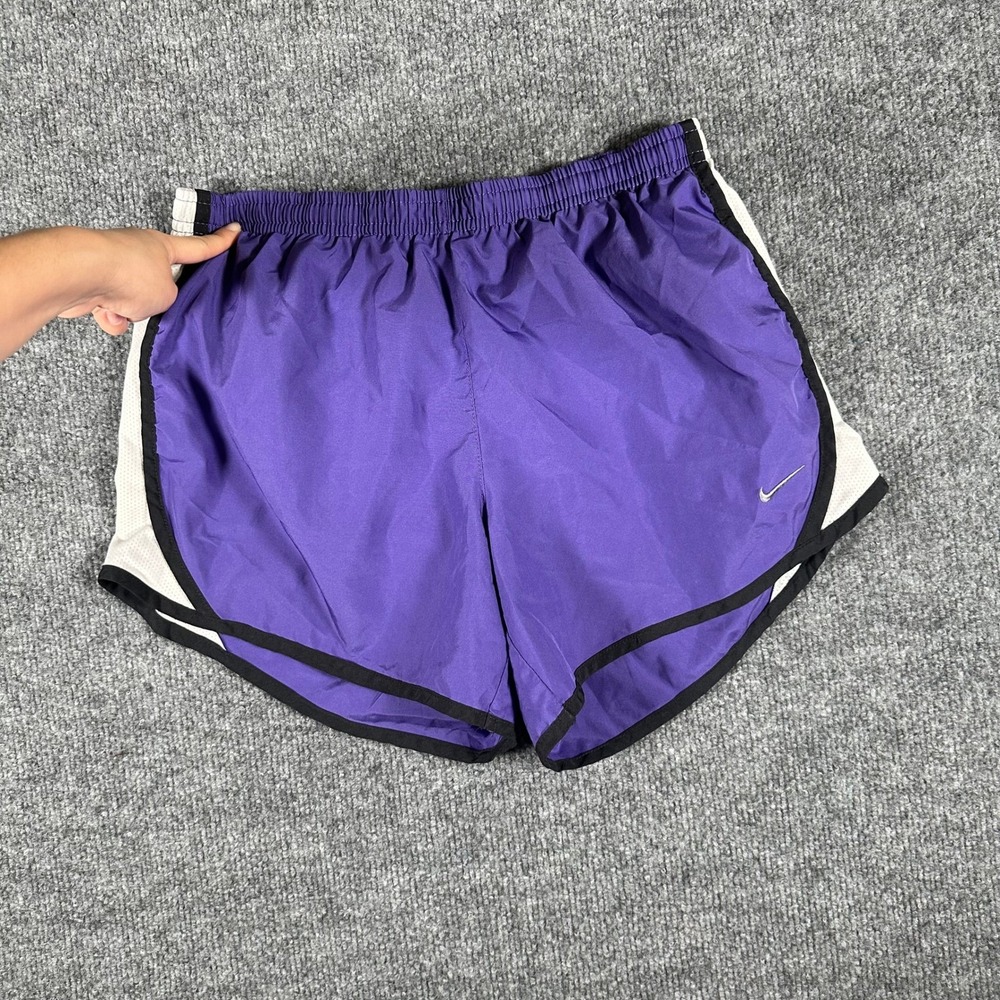 Nike Running Shorts Womens Size XL Purple Dri-Fit Mesh Athletic Workout Gym